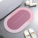 Modern Shower Bathroom Bedroom Anti-Slip Absorbent Carpet Rug Simple Kitchen Entrance Soft Door Bathtub Side Bath Mat Home Decor