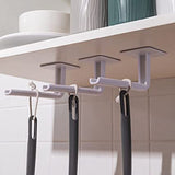 PunchLess L-Hook Hook Wall Mounted Cloth Hanger for Coats Hats Towels Clothes Kitchen Rack Roll Bathroom Holder