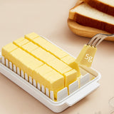 Protable Solid Butter Cutting Storage Box kitchen accessories Refrigerator Fresh Keeping Box Breakfast Cheese Fresh-keeping Box