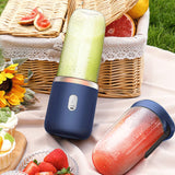 Portable Multifunctional Automatic Small Electric  Double Cup Juice Mixer  with USB Rechargeable